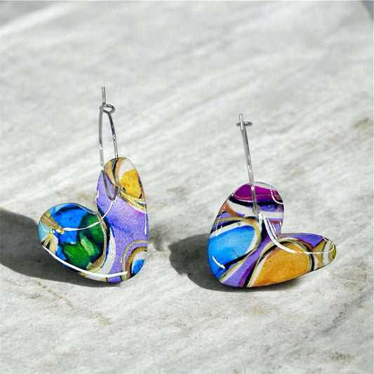 Small Heart Hoops