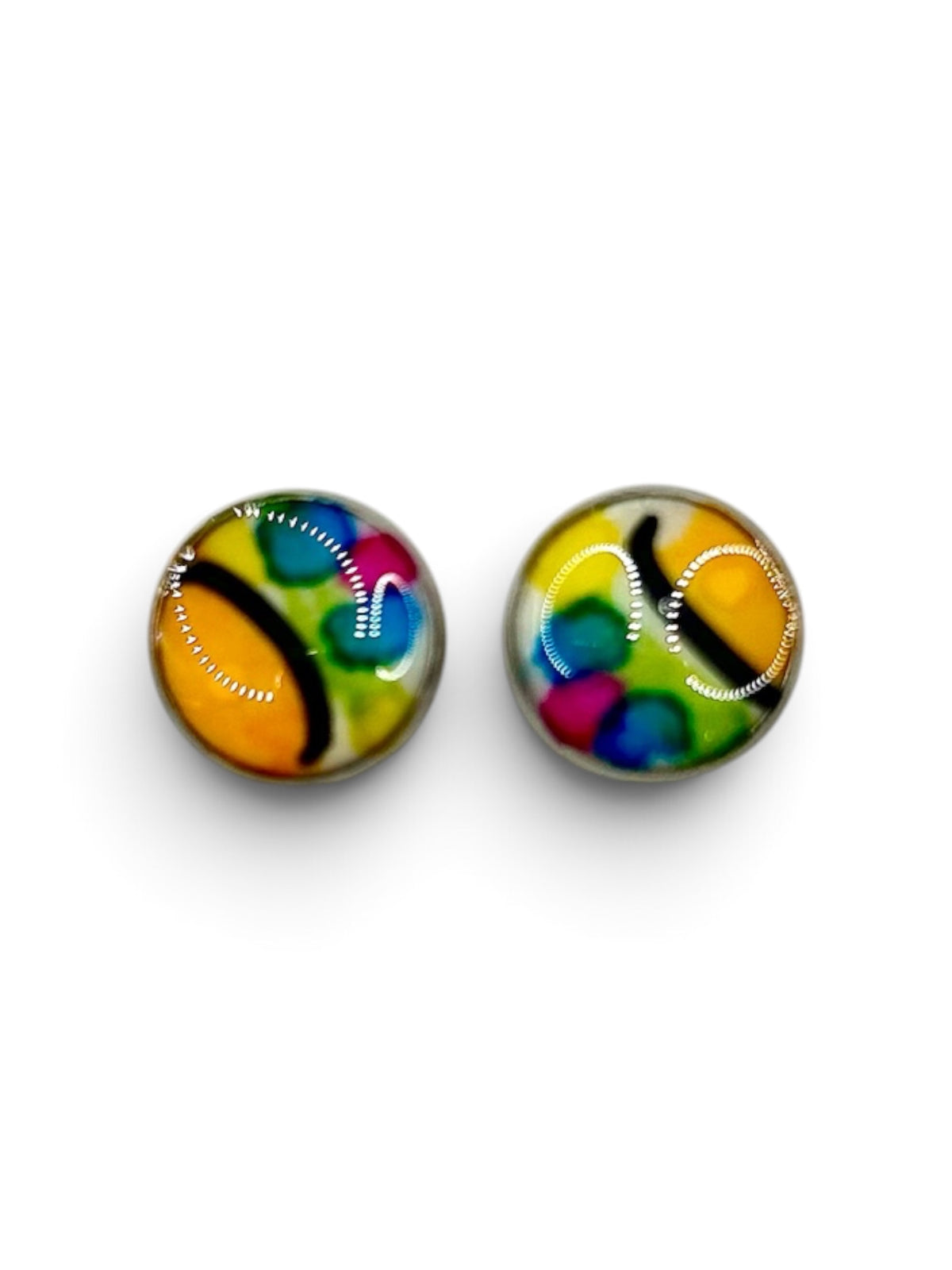 Studs- Orange, Green & Blue