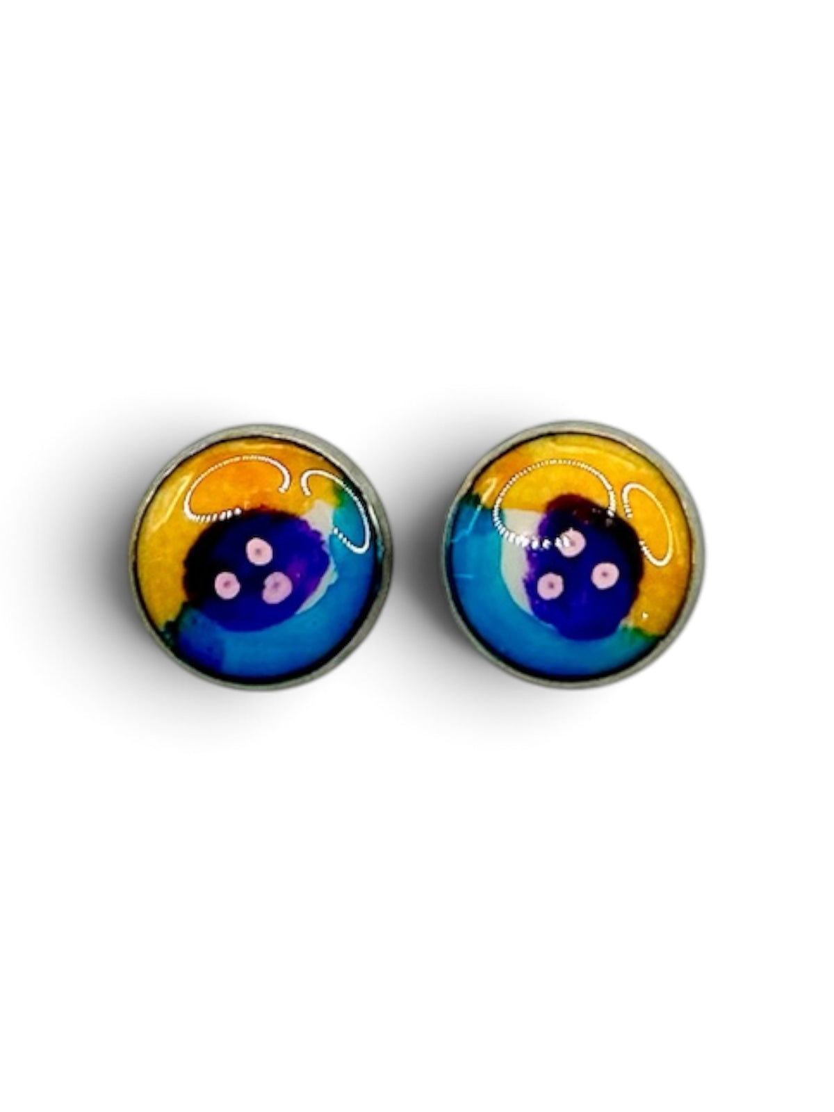 Studs- Blue & Orange