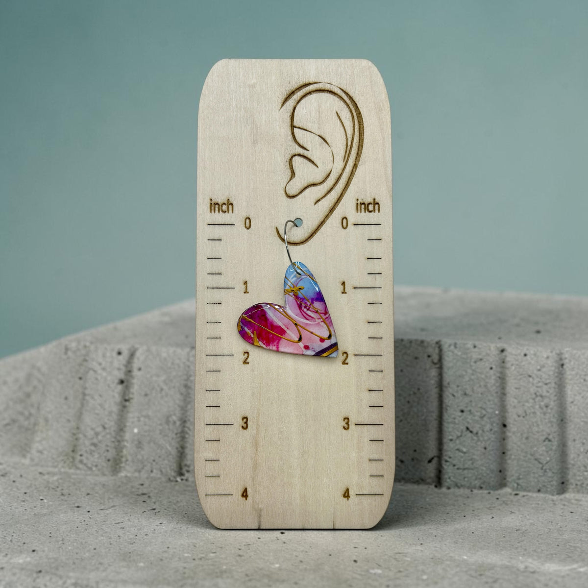 Large Heart Hoops
